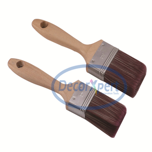 Long Handle Polyester Paint Brush Wooden Handle Oil Customized Paint Brush 